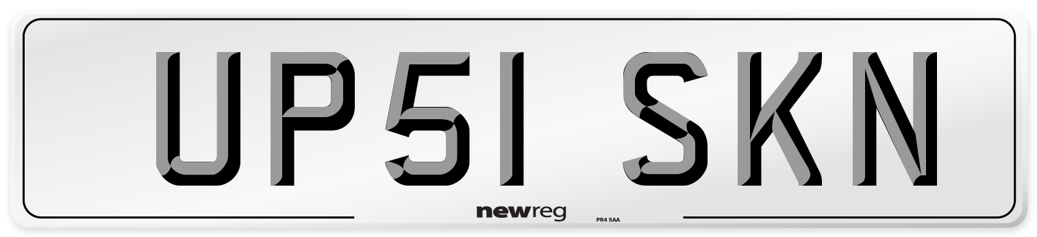 UP51 SKN Number Plate from New Reg
